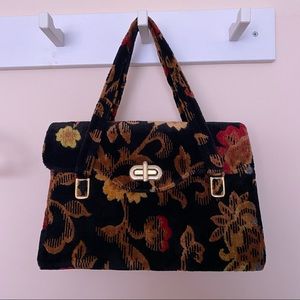 Vintage 70s carpet bag purse